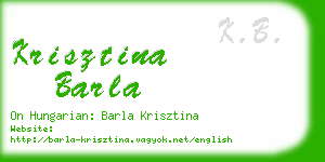 krisztina barla business card